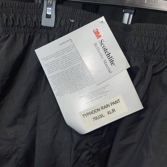 Gerber Outerwear Typhoon Rain Reversible Pants Size XL Black Waterproof NWT - Picture 6 of 11